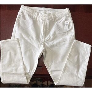 White High-Rise Jeans Old Navy Super Skinny Size 12 New with tags